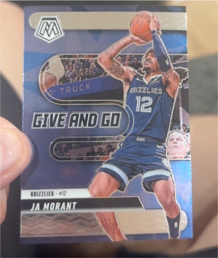 2024-25 Panini Mosaic #3 Ja Morant Give and Go — front