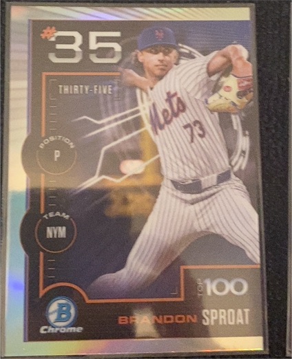 2025 Bowman Chrome #BTP-35 Brandon Sproat — front