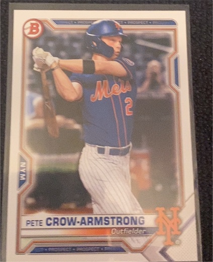 2021 Bowman Prospects #BP-22 Pete Crow-Armstrong — front
