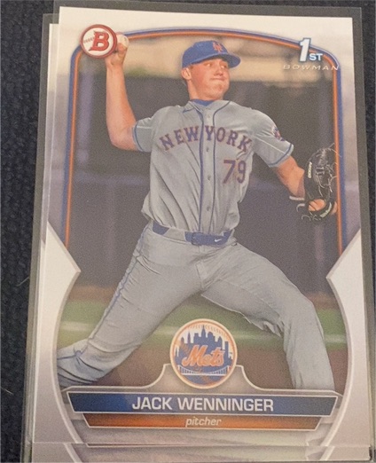 2023 Bowman Draft #BD-68 Jack Wenninger — front
