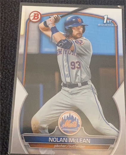 2023 Bowman Draft #BD-96 Nolan McLean — front