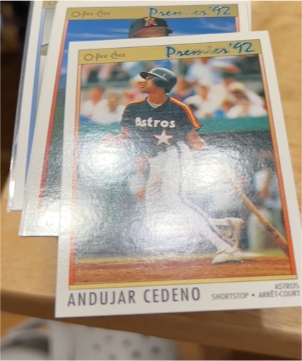 1992 O-Pee-Chee Premier #156 Andujar Cedeno — front