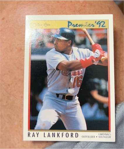 1992 O-Pee-Chee Premier #109 Ray Lankford — front