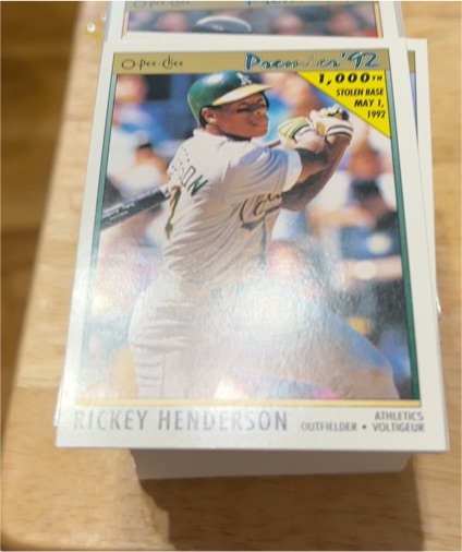 1992 O-Pee-Chee Premier #147 Rickey Henderson — front