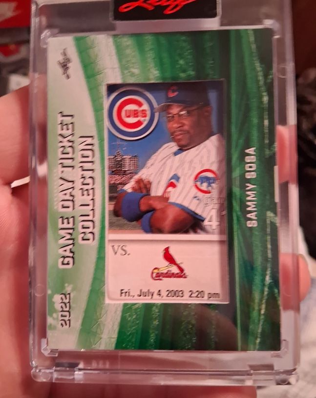 2003 Topps Game Day Ticket Collection #31222 Sammy Sosa — front