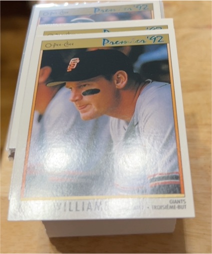1992 O-Pee-Chee Premier #144 Matt Williams — front