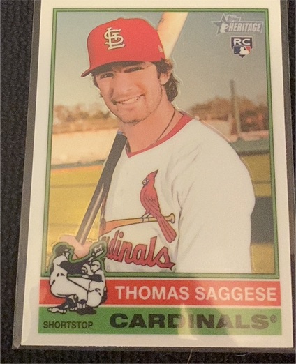 2025 Topps Heritage #177 Thomas Saggese — front