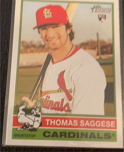 2025 Topps Heritage #177 Thomas Saggese — front