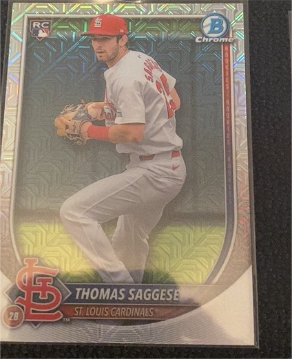 2025 Bowman Chrome #57 Thomas Saggese — front