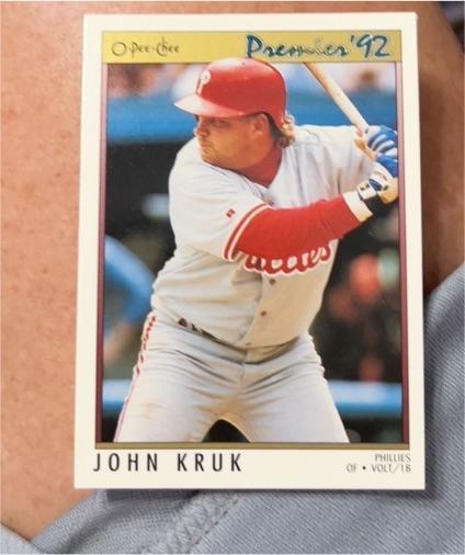 1992 O-Pee-Chee Premier #134 John Kruk — front
