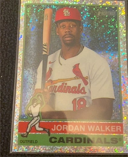 2025 Topps Heritage #451 Jordan Walker — front