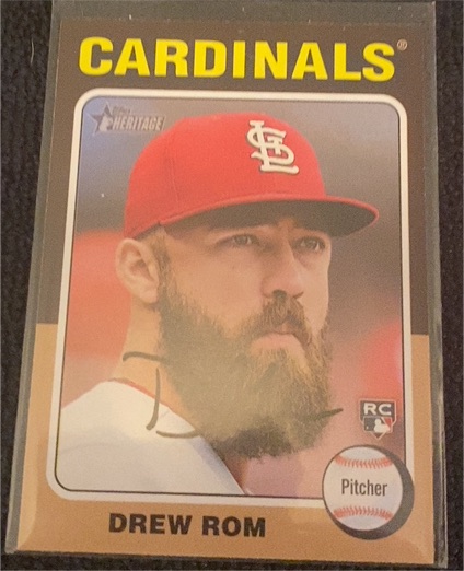 2024 Topps Heritage #382 Drew Rom — front