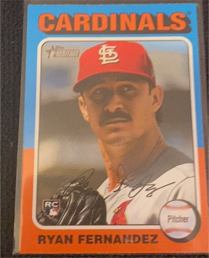 2024 Topps Heritage #702 Ryan Fernandez — front