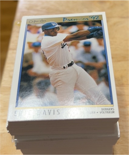 1992 O-Pee-Chee Premier #129 Eric Davis — front