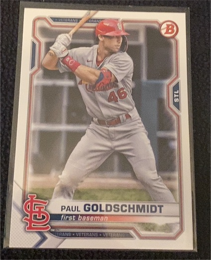 2021 Bowman #95 Paul Goldschmidt — front