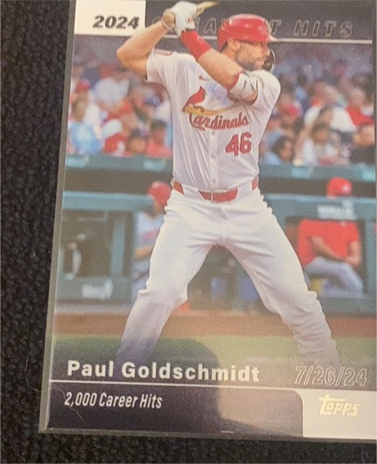 2025 Topps Series 1 #GH-21 Paul Goldschmidt 2024 Greatest Hits St. Louis Cardinals — front