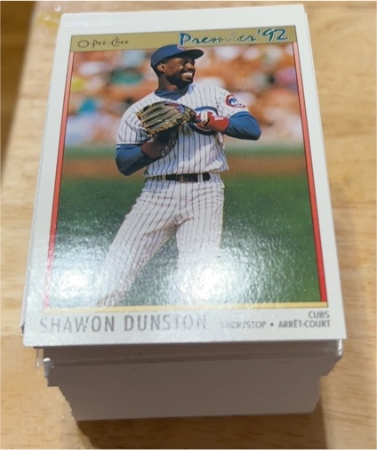 1992 O-Pee-Chee Premier #Shawon Dunston — front