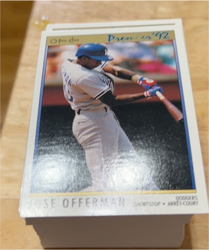 1992 O-Pee-Chee Premier #72 Jose Offerman — front