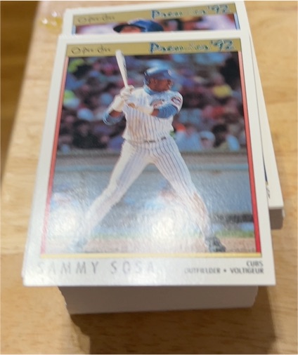 1992 O-Pee-Chee Premier #120 Sammy Sosa — front
