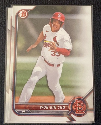 2022 Bowman Draft #BD-65 Won-Bin Cho — front
