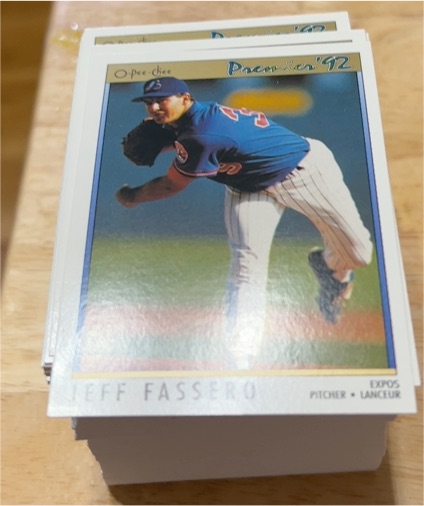 1992 O-Pee-Chee Premier Jeff Fassero — front