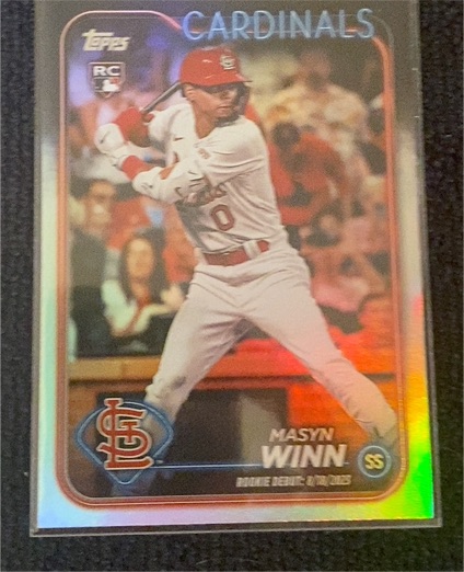 2024 Topps Update #US272 Masyn Winn Rookie Debut — front