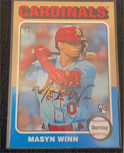 2024 Topps Heritage #284 Masyn Winn — front