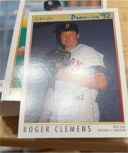 1992 O-Pee-Chee Premier #105 Roger Clemens — front