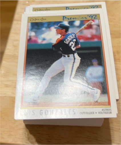 1992 O-Pee-Chee Premier #92 Luis Gonzalez — front