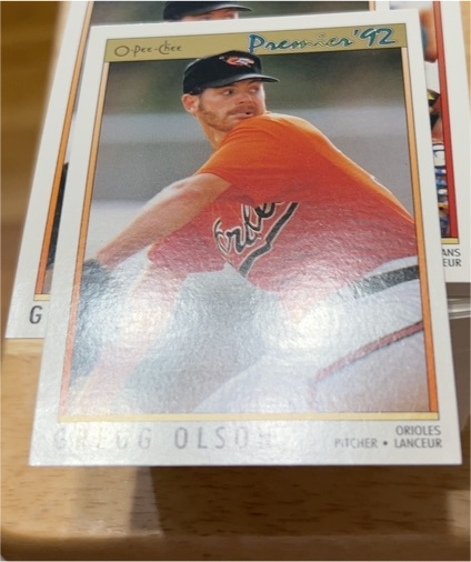 1992 O-Pee-Chee Premier #101 Gregg Olson — front