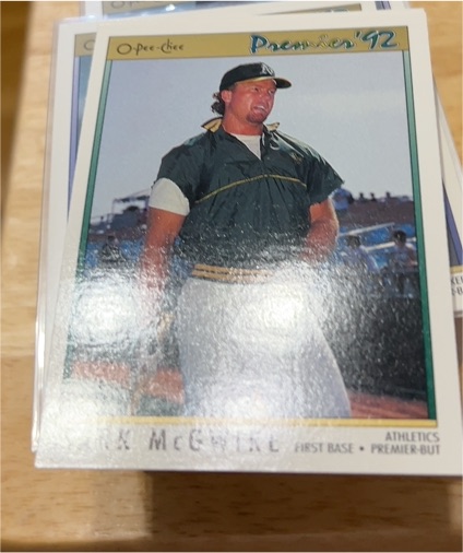 1992 O-Pee-Chee Premier #99 Mark McGwire — front