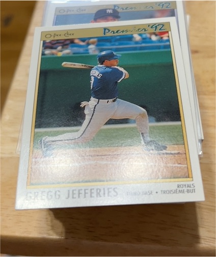 1992 O-Pee-Chee Premier #95 Gregg Jefferies — front