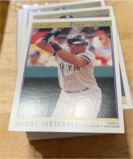 1992 O-Pee-Chee Premier #93 Danny Tartabull — front