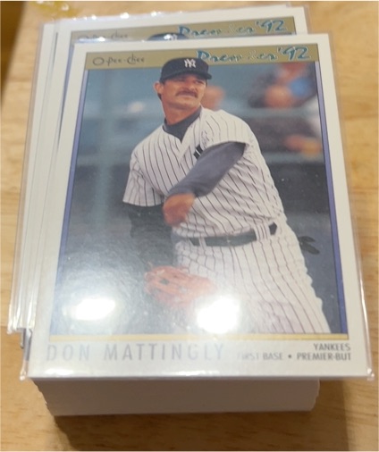 1992 O-Pee-Chee Premier #92 Don Mattingly — front