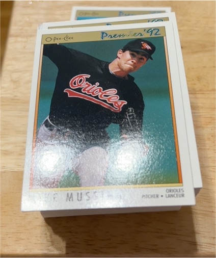 1992 O-Pee-Chee Premier #87 Mike Mussina — front