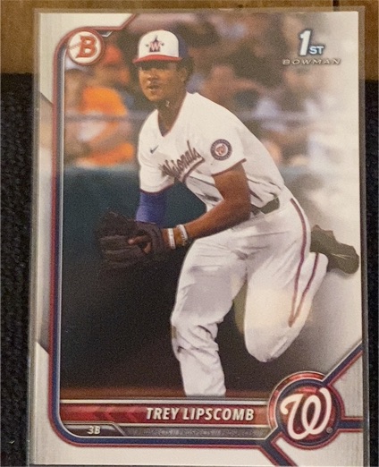 2022 Bowman Draft #BD-197 Trey Lipscomb — front