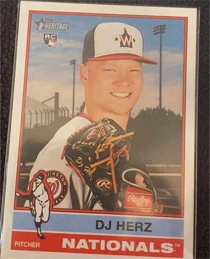 2025 Topps Heritage #289 DJ Herz — front