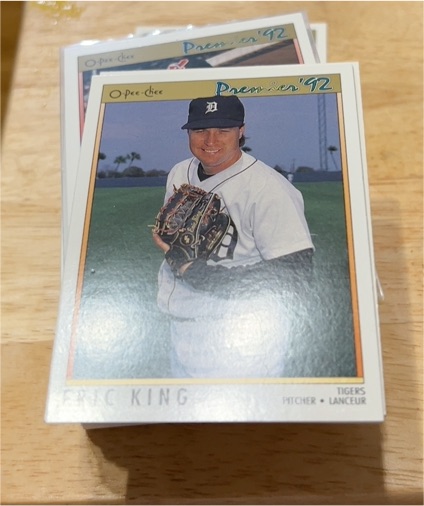 1992 O-Pee-Chee Premier Eric King — front