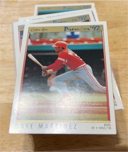 1992 O-Pee-Chee Premier #24 Dave Martinez — front