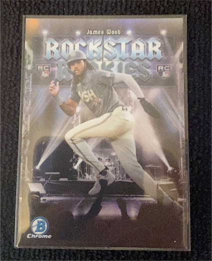 2025 Bowman Chrome #RR-11 James Wood Rockstar Rookies — front