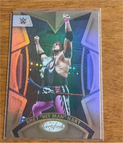 2023 Panini Chronicles Certified WWE #221 Bret "Hit Man" Hart — front