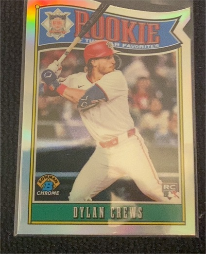 2025 Bowman #ROY-1 Dylan Crews Rookie of the Year Favorites — front