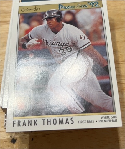 1992 O-Pee-Chee Premier #59 Frank Thomas — front