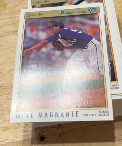 1992 O-Pee-Chee Premier #unknown Mike Magnante — front