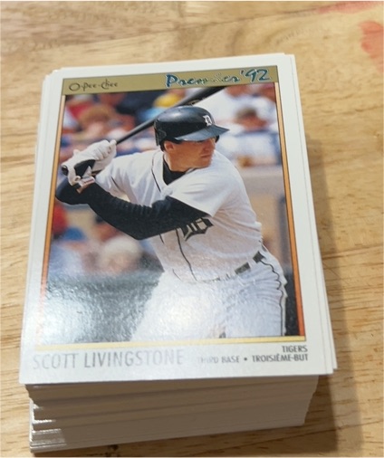 1992 O-Pee-Chee Premier # Scott Livingstone — front