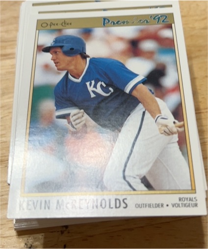 1992 O-Pee-Chee Premier #54 Kevin McReynolds — front