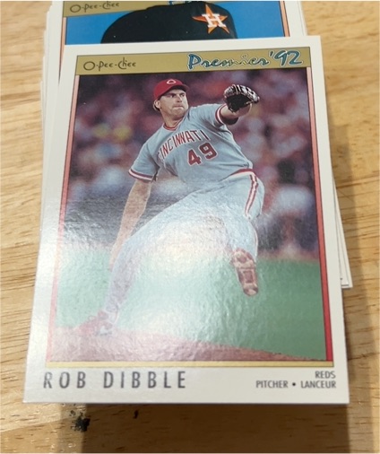 1992 O-Pee-Chee Premier #49 Rob Dibble — front