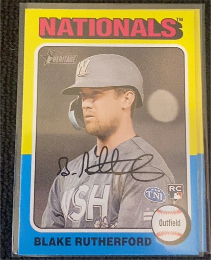 2024 Topps Heritage #240 Blake Rutherford — front