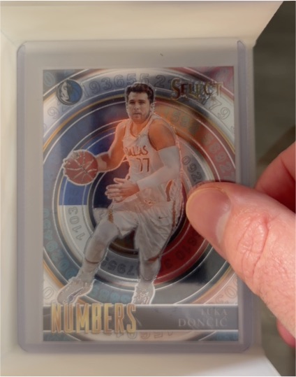 2020-21 Panini Select #6 Luka Doncic Select Numbers Silver — front