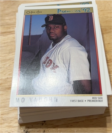 1992 O-Pee-Chee Premier #50 Mo Vaughn — front